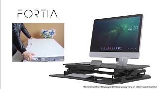 FORTIA Height Adjustable Sit Standing Desk Riser