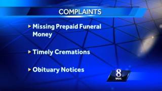 Funeral home customers complain of missing body, money