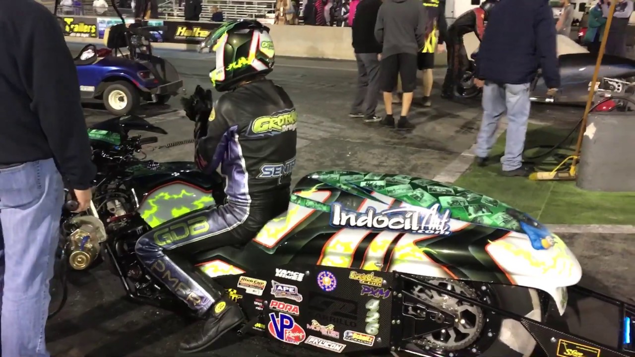 HUGE NITROUS! Whose Motor Can Take It In This Pro Mod Dragbike Man Cup ...