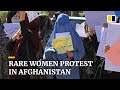 Women protest in Afghanistan for female representation in Taliban’s new cabinet