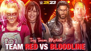 Team RED VS The BloodLine || WWE 2K23 || Prash Gaming