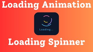 Loading Spinner Animation using HTML CSS | Modern CSS Loading Spinner Animation | Coding Hacks