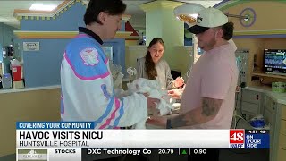 Huntsville Havoc players visit fans at Huntsville Hospital