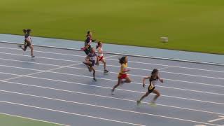 第7回九州地区小学生陸上競技交流大会小学3年女子100m決勝5組