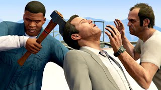 GTA V PC Franklin Kills Trevor And Michael (Editor Rockstar Movie Cinematic Shor