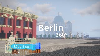 Brandenburg Gate, German Parliament and more! -360° City Tour #2: Berlin | Minecraft BTE Germany