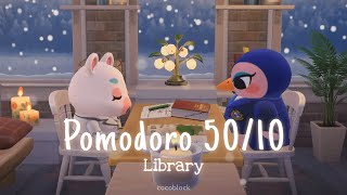 ⏰Pomodoro 50/10 • Real Library 📚 | 3hour | 모동숲 ASMR