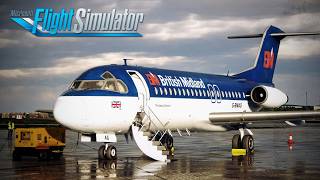 MIND-BLOWING REALISM | Real Airline Pilot | British Midland F28 Professional | Full Flight | MSFS