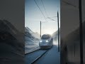 rail transportation w a picturesque snow covered mountains dreamscreenai