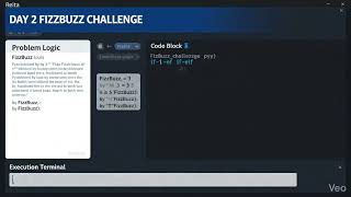 Day 2/7 Python Logic: Can You Solve The Homework? 🧠 | FizzBuzz Code