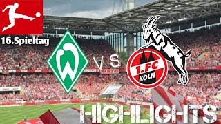 FC Köln vs SV Werder Bremen 16.Spieltag Bundesliga highlights FIFA 23
