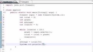 Java Programming Tutorial - 21 - Simple Averaging Program.flv