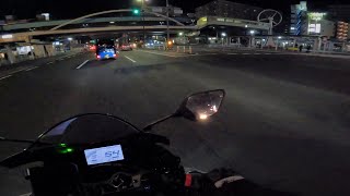 【車載動画】東京深夜環七ツーリング YZF-R25 【反時計回り】