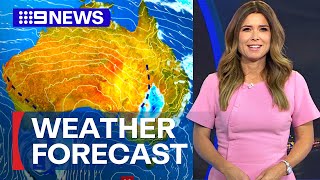 Australia Weather Update: Moderate winds and showers | 9 News Australia