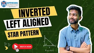 Inverted Left-Aligned Triangle Pattern || Java Star Pattern | Appwars Technologies