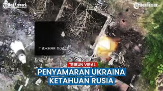 Granat Rusia Hancurkan Posisi Kamuflase Ukraina di Reruntuhan Bangunan