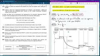 BTS SNEC 2022 Partie A : Étude de la liaison radio