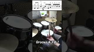 いますぐ使えるフィルイン -511個め- (3ストローク ラフ)  #shorts #drummer #drums #ドラムフィルイン #ドラムテクニック