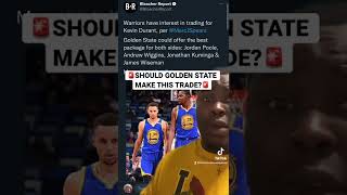 SHOULD THE GOLDEN STATE WARRIORS TRADE FOR KD AND GIVE UP WIGGINS, POOLE, WISEMAN & KUMINGA?