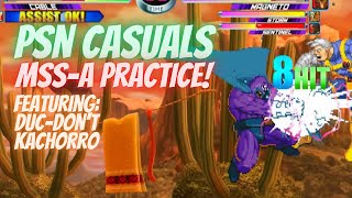 MvC2 - PSN Casuals - Khaos vs Kachorro AND DucDont (MSS-A Practice) 08/02/24