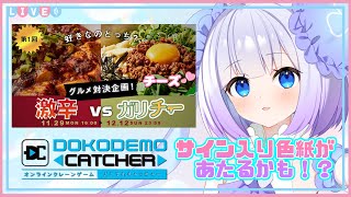 【どこでもキャッチャー】はじめてのオンラインクレーンゲーム！！ごはんをゲットしたい✨✨【新人Vtuber】