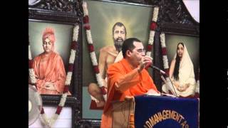 Swami Bodhamayananda speaking on 'Vivekananda Lessons on Modern Management'