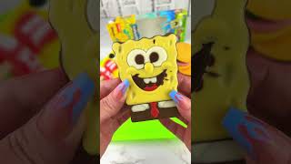 Packing School Lunch with SPONGEBOB Candy Satisfying Video ASMR! #shorts 🧽🍔