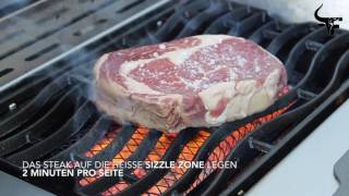 Steak auf der Sizzle Zone