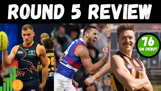 17k Jump in the ranks!! | Round 5 Review | AFL SuperCoach 2023