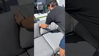 We got our dream outdoor furniture! Transforming our backyard! #shorts