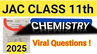 jac board class 11 chemistry MCQs 2025 || class 11 chemistry one shot || class 11 chemistry ||