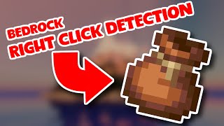 How to make RIGHT CLICK DETECTION in Bedrock Edition with Bundles! (FINALLY!!)