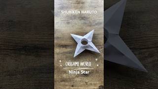 NARUTO ORIGAMI SHURIKEN NINJA STAR PAPER WEAPON TUTURIAL | JAPANESE ANIME WEAPON ORIGAMI SHURIKEN