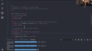 JavaScript algorithm isPrime