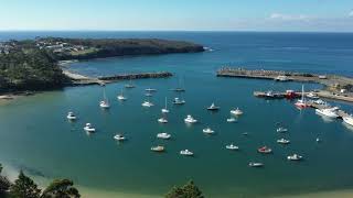 (Part 1) Aerial Mavic 2 Pro over Mollymook and Ulladulla, Lighthouse, NSW Australia