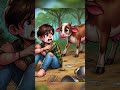 beautiful story of a cow and boy friendship ai viralvideo animals trendig youtubeshorts cow