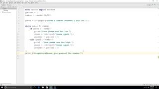 Python Practice: Number Guessing Game with While Loops & If Statements