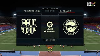 Fifa 21 4K FC Barcelona vs Deportivo Alavés La Liga Match / Gameplay