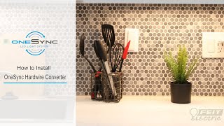OneSync Hardwire Converter Installation