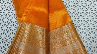 *HANDLOOM  IMITATION PATTU SAREES*  *ALLOVER SAREE SPECIALLY WEAVED ON BOTH SIDES SILVER ANdgold