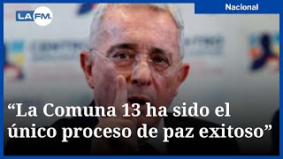 Esto fue lo que dijo el expresidente Álvaro Uribe Vélez sobre la operación Orión en la Comuna 13