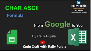 56. Master CHAR Function in Excel \u0026 Google Sheets | Simplified by a Googler