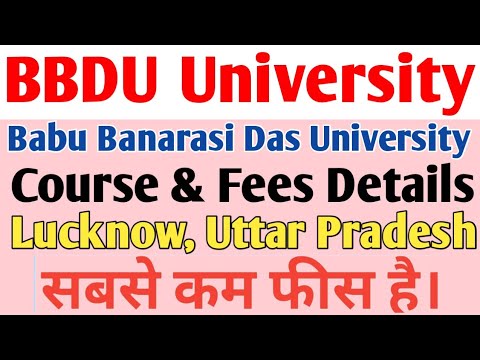 BBDU University | Babu Banarasi Das University | Course & Fees Details ...