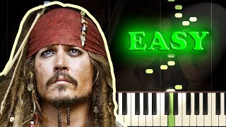 PIRATES OF THE CARIBBEAN - HE'S A PIRATE - Easy Piano Tutorial