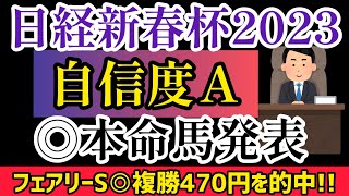 【日経新春杯2023】ヴェルトライゼンデは斤量重し！◎本名馬発表！【競馬予想】