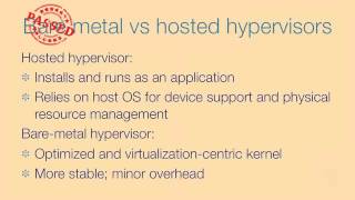 Virtualization Technologies What is a Hypervisor
