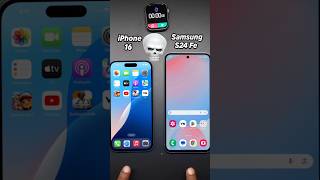 iPhone 16 vs Samsung Galaxy S24 Fe: SPEED WAR! ⚡ Fastest Phone of 2024? 🔥#shorts#viralvideo