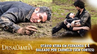 A Desalmada - Otávio leva surra de Rafael e atira em Fernanda; Carmelo atira em Otávio (SEM CORTES)