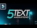 5 Easy TEXT/TITLE Animations in Filmora 11 Tutorial