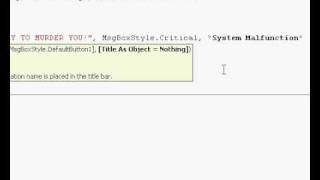 Visual Basic 2005 or 2008 - If and Then Statements Tutorial